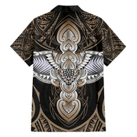 Polynesian Hawaii Tattoo Family Matching Off Shoulder Long Sleeve Dress and Hawaiian Shirt TS04 - Polynesian Pride