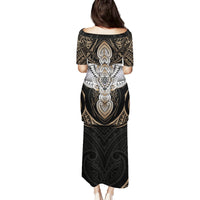Polynesian Hawaii Tattoo Family Matching Puletasi Dress and Hawaiian Shirt TS04 - Polynesian Pride