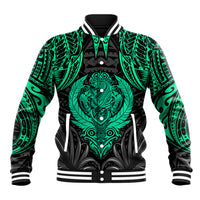 Polynesian Baseball Jacket Abstract Tiki TS04 Unisex Black/Yellow - Polynesian Pride