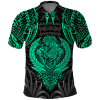 Polynesian Polo Shirt Abstract Tiki TS04 Black/Yellow - Polynesian Pride