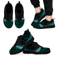 Turquoise Matariki New Zealand Sneakers Maori Poutama Galaxy Vibes