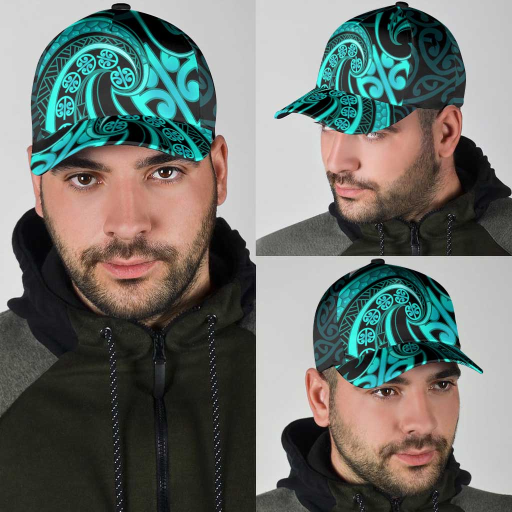 Turquoise New Zealand Mangopare Classic Cap Aotearoa Maori Koru Style LT14