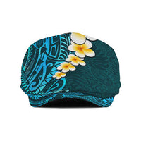 Turquosie Polynesia Jeff Hat Plumeria Tropical Leaves Galaxy Polynesian Art LT14 Turquosie - Polynesian Pride