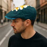 Turquosie Polynesia Jeff Hat Plumeria Tropical Leaves Galaxy Polynesian Art LT14 - Polynesian Pride