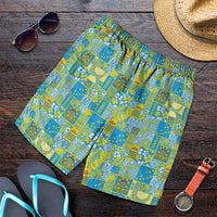 Tuvalu Manuia te Kilisimasi Shorts for Men Pacific Patchwork Xmas Vibes - Polynesian Pride