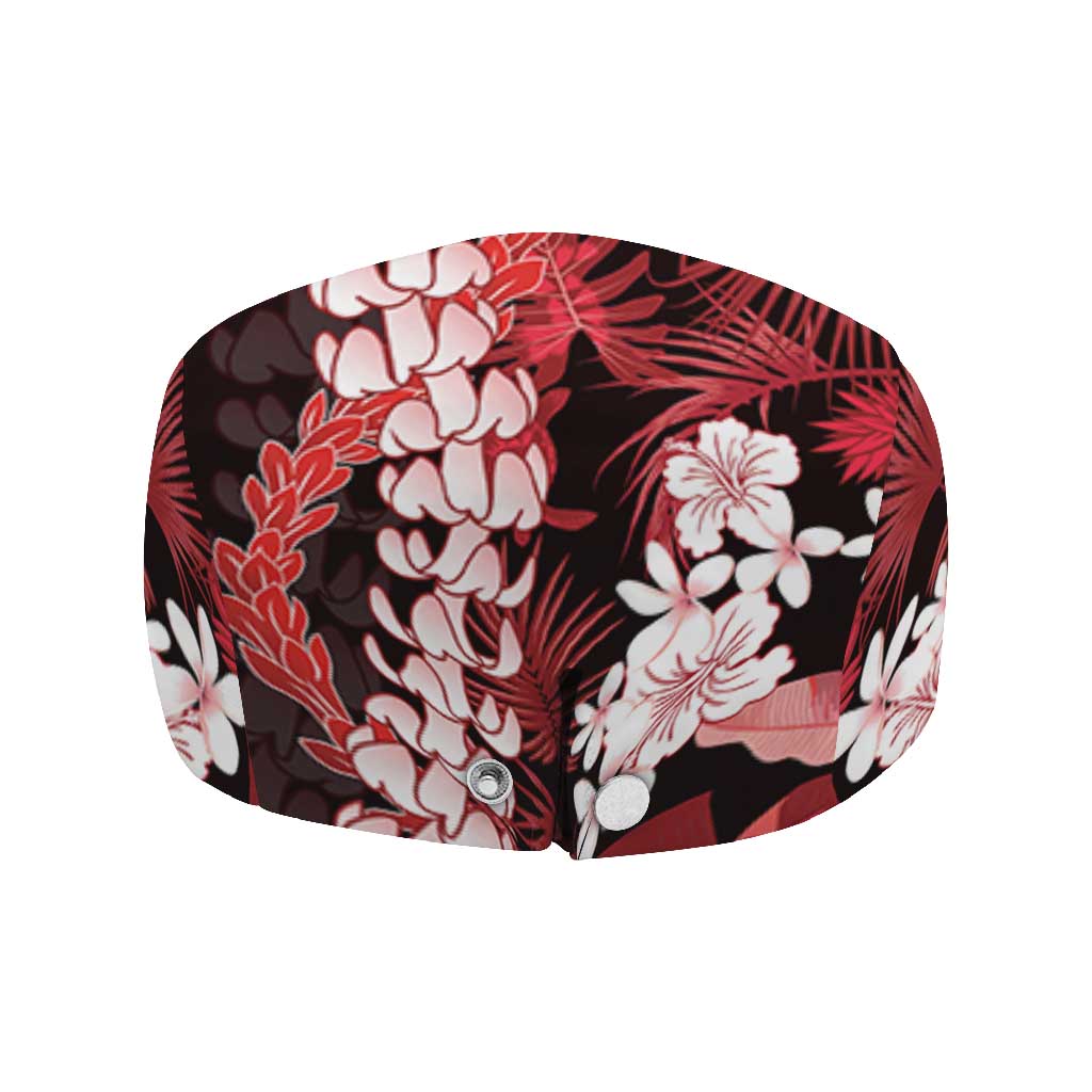 Ulaula Aloha Hawaii Lei Jeff Hat Tropical Flowers Elegant Vibe - Polynesian Pride