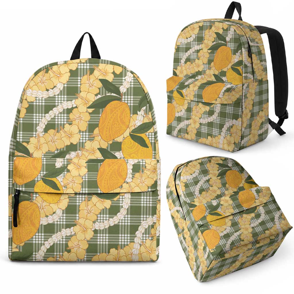 Uliuli Ahiahia Hawaiian Mango Palaka Backpack Aloha Hibiscus Pikake Lei LT9 - Polynesian Pride