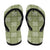 Vesuvian Green Palaka Quilt Hawaii Flip Flops Traditional Hawaii-plaid Pattern - Polynesian Pride