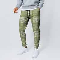 Vesuvian Green Palaka Quilt Hawaii Jogger Pants Traditional Hawaii-plaid Pattern LT14 - Polynesian Pride