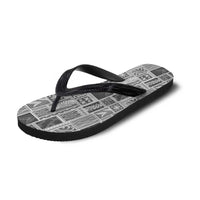 Vintage Aloha Block Quilt Flip Flops Black Inspired Lei Motifs LT9 - Polynesian Pride