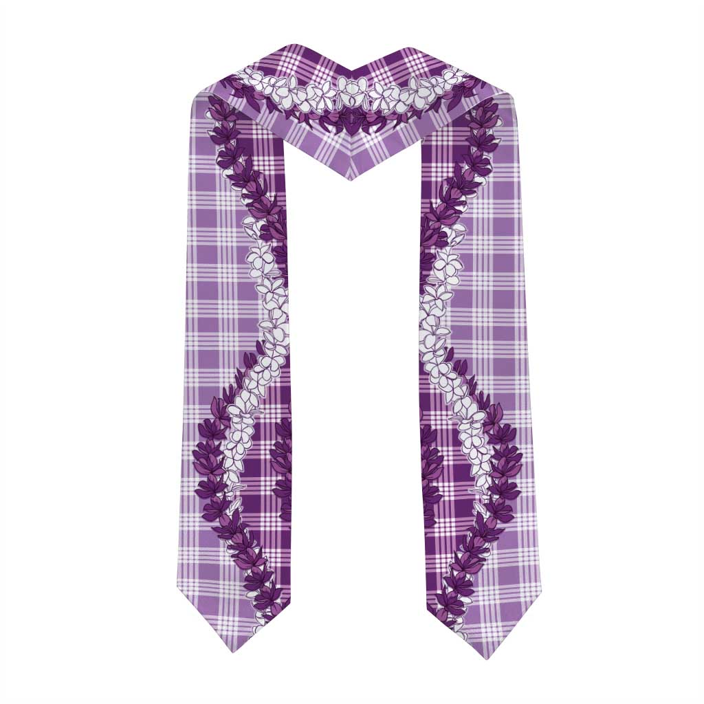 Violet Hawaii Palaka Graduation Stole Hawaiian Honohono Lei