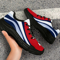 Wallis And Futuna Chunky Sneakers Flag-Inspired Curve Style LT05 - Polynesian Pride