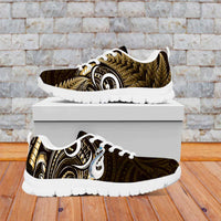 Yellow New Zealand Sneakers Aotearoa Silver Fern With Manaia Maori Unique LT14 Yellow - Polynesian Pride