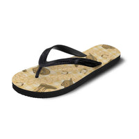Yellow Palaka Hawaii Cowboy Flip Flops Puakenikeni Lei Paniolo Papale Seamless Vibes LT14 - Polynesian Pride