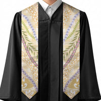 Yellow Palaka Hawaii Leis Graduation Stole Hawaiian-plaid Elegant Tropical Vibes - Polynesian Pride