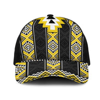 Yellow Taniko Aotearoa Mesh Trucker Cap Niho Taniwha Mix Poutama - Polynesian Pride