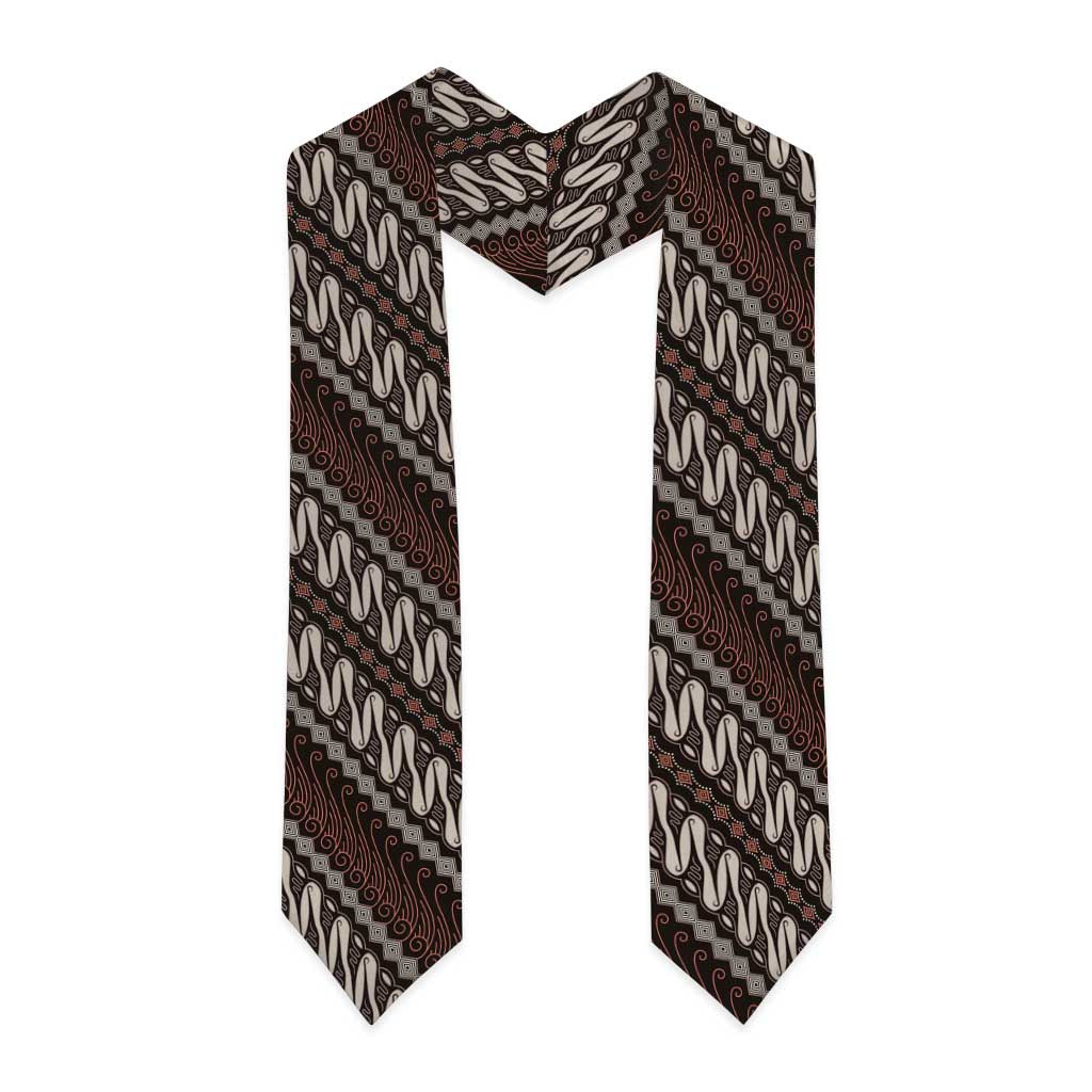 Yogyakarta Parang Batik Motifs Graduation Stole Indonesian Traditional Pattern