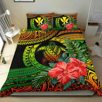 Kanaka Maoli (Hawaiian) Bedding Set - Polynesian Turtle Hibiscus Reggae - Polynesian Pride