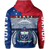 Samoa Hoodie Manu Samoa Pullover Hoodie Rugby Style - Polynesian Pride