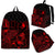 Yap Polynesian Backpack Turtle Hibiscus Red front Red - Polynesian Pride