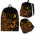 Yap Polynesian Backpack Turtle Hibiscus Gold front Gold - Polynesian Pride
