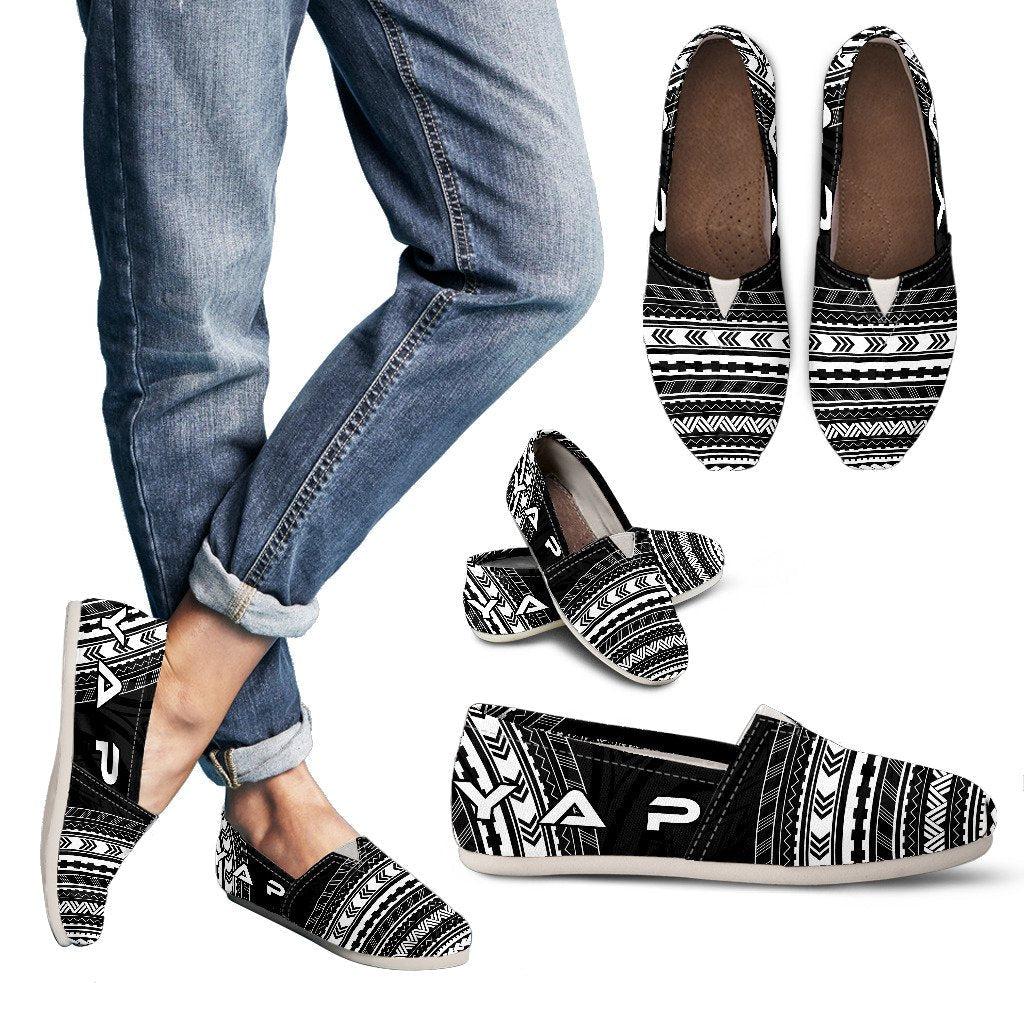 Yap Casual Shoes - Polynesian Black Chief Version Women Black - Polynesian Pride
