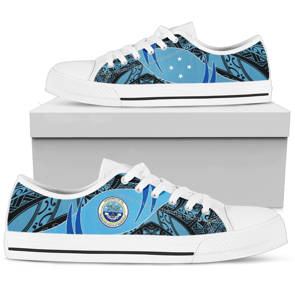 Federated States of Micronesia Low Top Shoe - Symmetrical Lines - Polynesian Pride