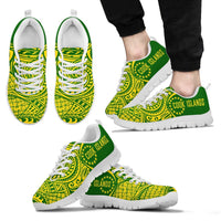 Cook Islands Polynesian Sneakers - Circle Style 07 Men's Sneakers White - Polynesian Pride