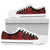 Wallis and Futuna Low Top Canvas Shoes - Red Tentacle Turtle - Polynesian Pride