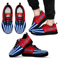 Kiribati Sneakers - Kiribati Coat Of Arms Blue Version 02 - RLT7 - Polynesian Pride