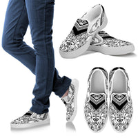Polynesian Slip Ons 07 Women White - Polynesian Pride