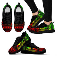 Vanuatu Sneakers - Vanuatu Polynesian Chief Tattoo Reggae Version - Polynesian Pride