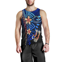 Cook Islands Men's Tank Top - Vintage Tribal Mountain - Polynesian Pride