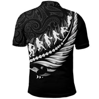 Aotearoa New Zealand Polo Shirt Maori Fern Rugby - Polynesian Pride