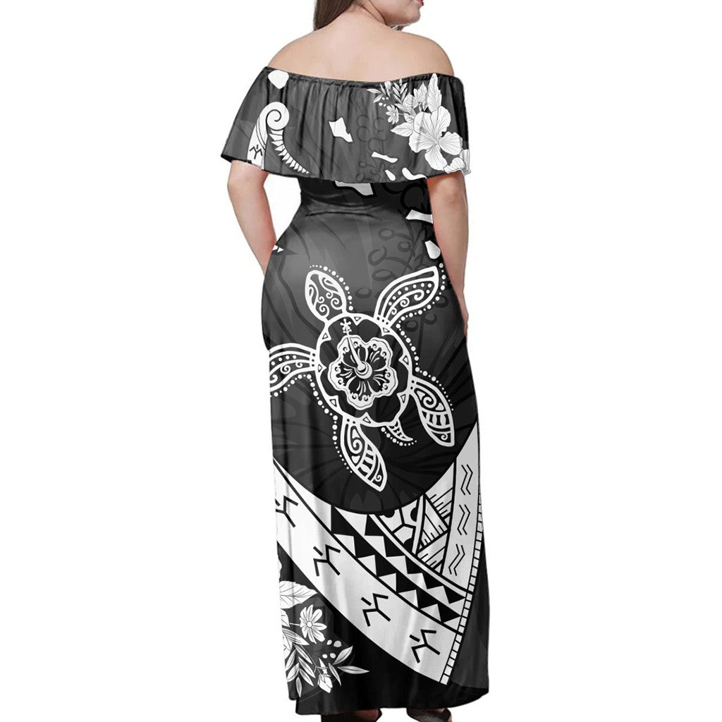 Matching Couple Hawaiian Outfits Dress and Hawaiian Shirt Hibiscus Sea Turtle Swim Polynesian RLT14 - Polynesian Pride