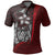 Polynesian Pride Apparel Yap Micronesian Polo Shirt Red Turtle With Hook Unisex Black - Polynesian Pride