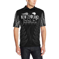 Polynesian Pride Apparel New Zealand Polo Shirt Haka Rugby Exclusive Edition Black - Polynesian Pride