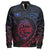 Polynesian Pride Jacket - Guam Rising Style Sleeve Zip Bomber Jacket LT10 Unisex Black - Polynesian Pride