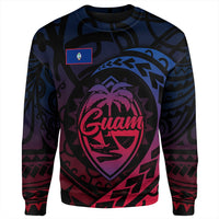 Polynesian Pride Sweatshirt - Guam Rising Style Sweatshirt LT10 Unisex Black - Polynesian Pride