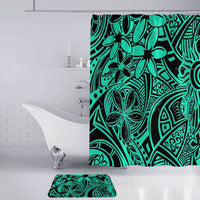 Polynesian Home Set - Turquoise Polynesian Tattoo Patterns Bathroom Set LT10 - Polynesian Pride