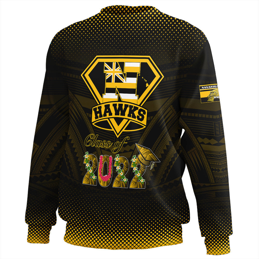 Polynesian Pride Sweatshirt - Personalized Hawaii Class Of Nanakuli Golden Hawks Sweatshirt LT10 - Polynesian Pride