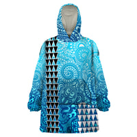 Hawaii Tribal Kakau Wearable Blanket Hoodie LT9 Unisex One Size - Polynesian Pride