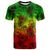 Polynesian T Shirts Reggae Hibiscus Patterns Unisex Red - Polynesian Pride