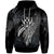 Kosrae Polynesian Hoodie Legend White Version Unisex Black - Polynesian Pride