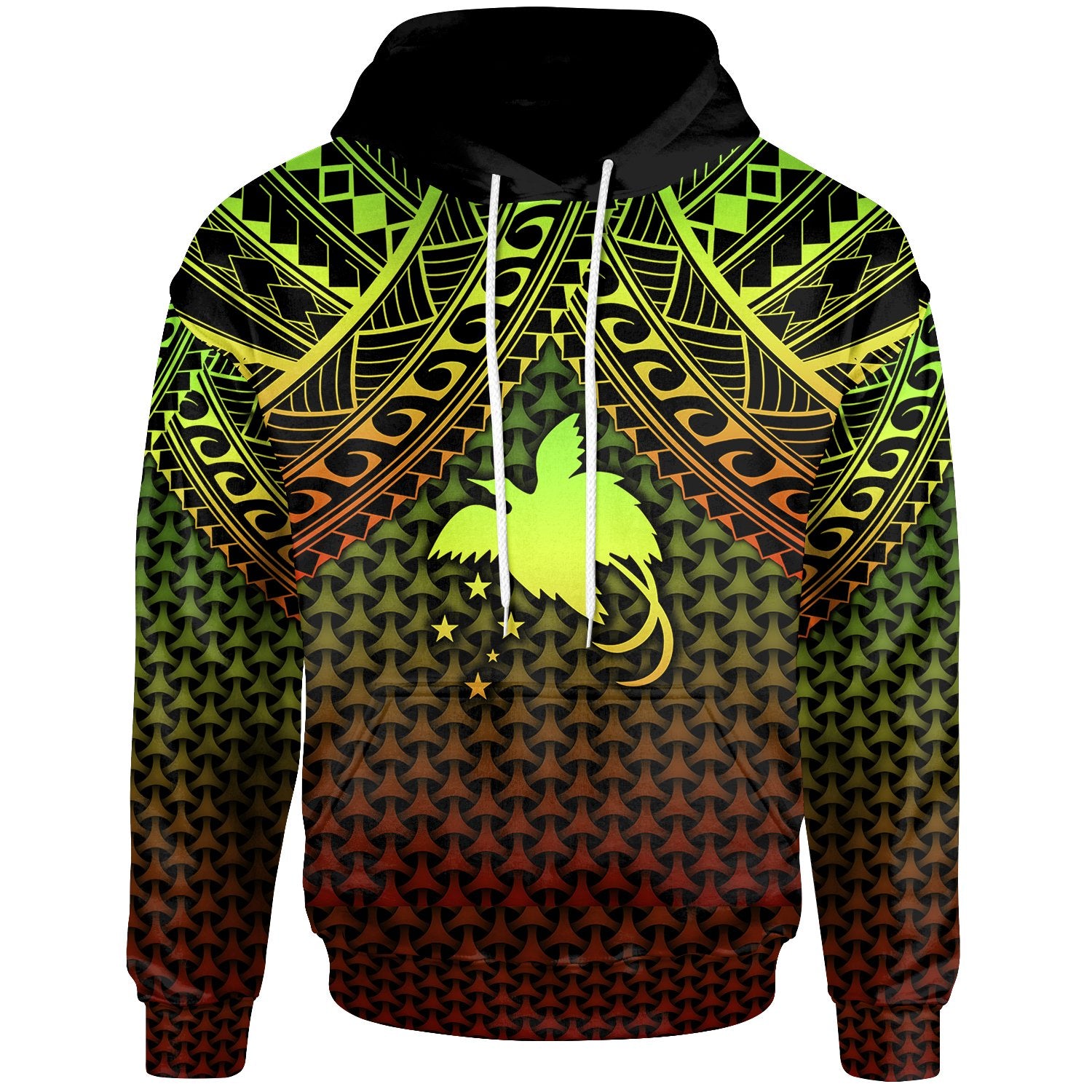 Polynesian Papua New Guinea Hoodie Reggae Vintage Polynesian Patterns Unisex Reggae - Polynesian Pride