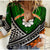 Kwajalein Atoll Tribal Pattern Women Casual Shirt - LT12 Female Green - Polynesian Pride