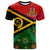Vanuatu With Aboriginal Patterns T Shirt LT20 Unisex Green - Polynesian Pride