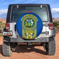 Solomon Islands Independence Anniversary 44th Years Spare Car Tire - LT12 Blue - Polynesian Pride