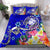 Fiji Bedding Set - Turtle Plumeria (Blue) Blue - Polynesian Pride