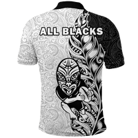 New Zealand Maori All Black Rugby Polo Shirt LT2 - Polynesian Pride